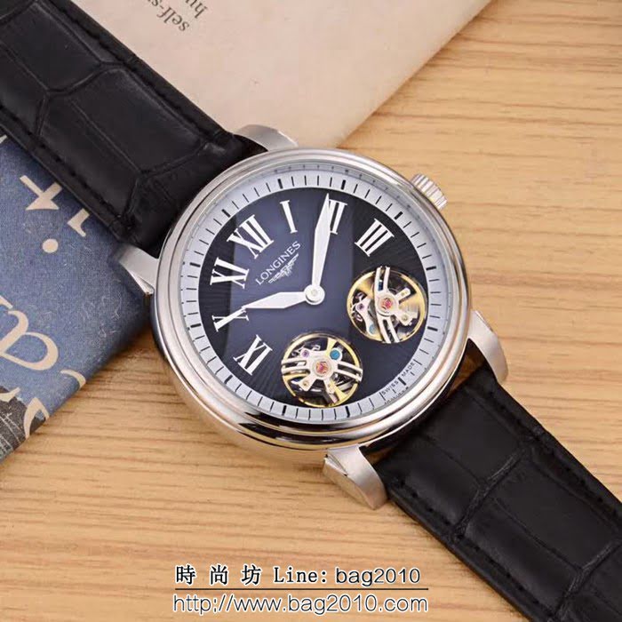 LONGINES浪琴 新品上市恒動雙飛輪 精品男士腕表 WSS1696